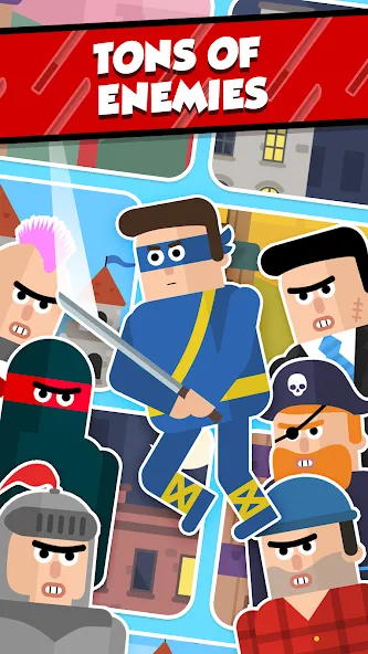 Взломанная Mr Ninja — Slicey Puzzles (Мистер Ниндзя)  [МОД Много денег] — полная версия apk на Андроид screen 3