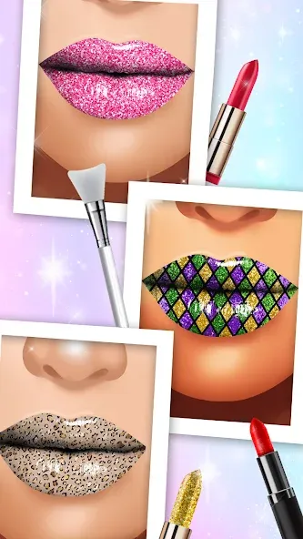 Взломанная Lip Art Makeup Beauty Game  [МОД Menu] — полная версия apk на Андроид screen 1