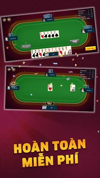 Скачать взломанную Tiến Lên — Tien Len Mien Nam  [МОД Меню] — полная версия apk на Андроид screen 2