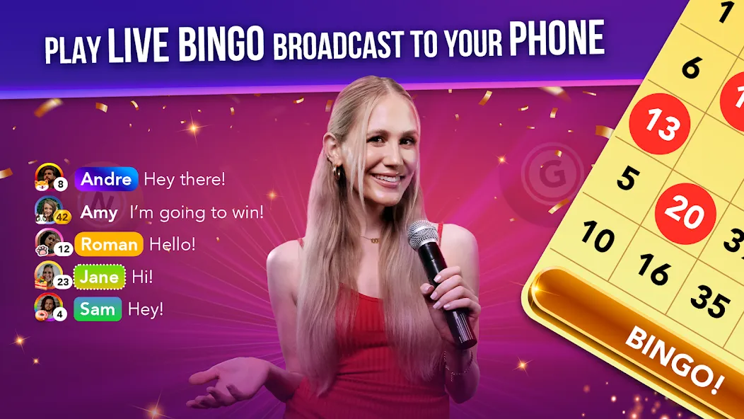 Скачать взлом Live Play Bingo: Real Hosts (Лайв Плей Бинго)  [МОД Много денег] — полная версия apk на Андроид screen 1