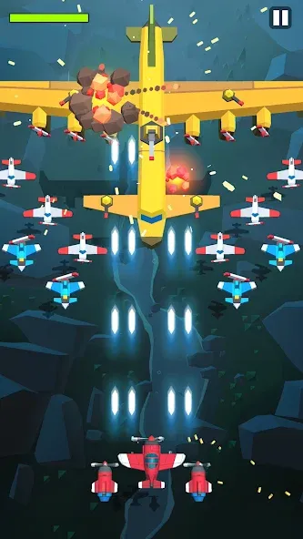 Взломанная Burning Sky: Aircraft Combat (Бернинг Скай)  [МОД Много монет] — полная версия apk на Андроид screen 5