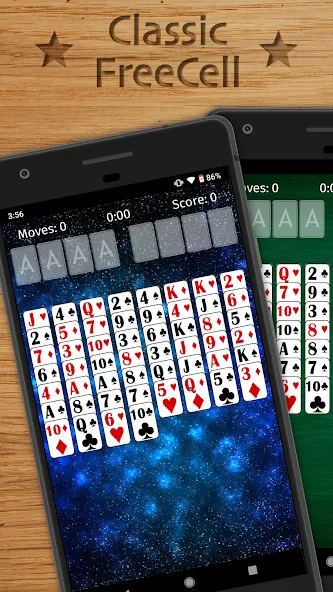 Скачать взлом FreeCell Solitaire Classic (Фрисел Солитер Классик)  [МОД Меню] — последняя версия apk на Андроид screen 1