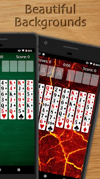 Скачать взлом FreeCell Solitaire Classic (Фрисел Солитер Классик)  [МОД Меню] — последняя версия apk на Андроид screen 2