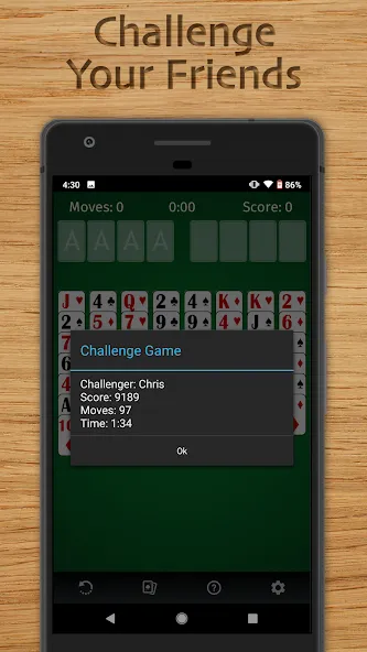 Скачать взлом FreeCell Solitaire Classic (Фрисел Солитер Классик)  [МОД Меню] — последняя версия apk на Андроид screen 4