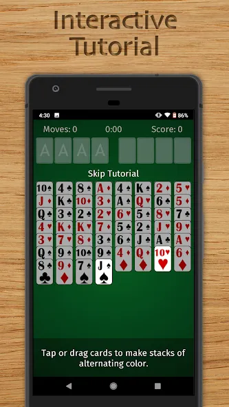 Скачать взлом FreeCell Solitaire Classic (Фрисел Солитер Классик)  [МОД Меню] — последняя версия apk на Андроид screen 5