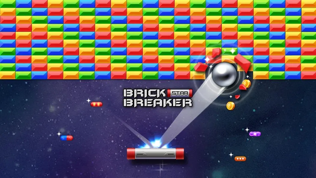 Взлом Brick Breaker Star: Space King  [МОД Меню] — последняя версия apk на Андроид screen 1