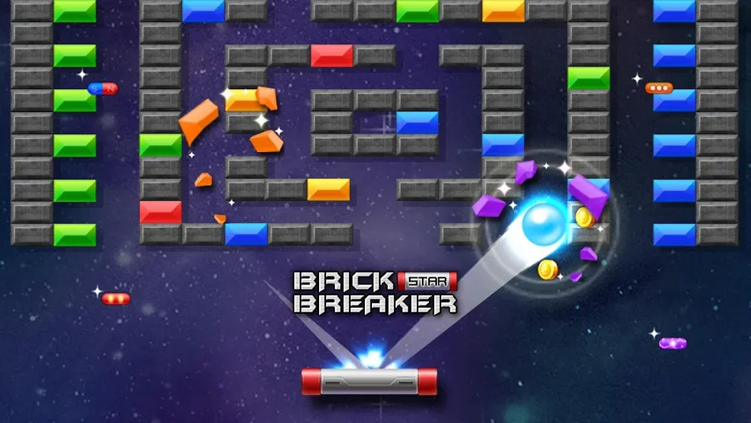 Взлом Brick Breaker Star: Space King  [МОД Меню] — последняя версия apk на Андроид screen 3