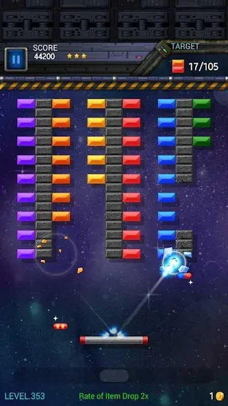 Взлом Brick Breaker Star: Space King  [МОД Меню] — последняя версия apk на Андроид screen 4