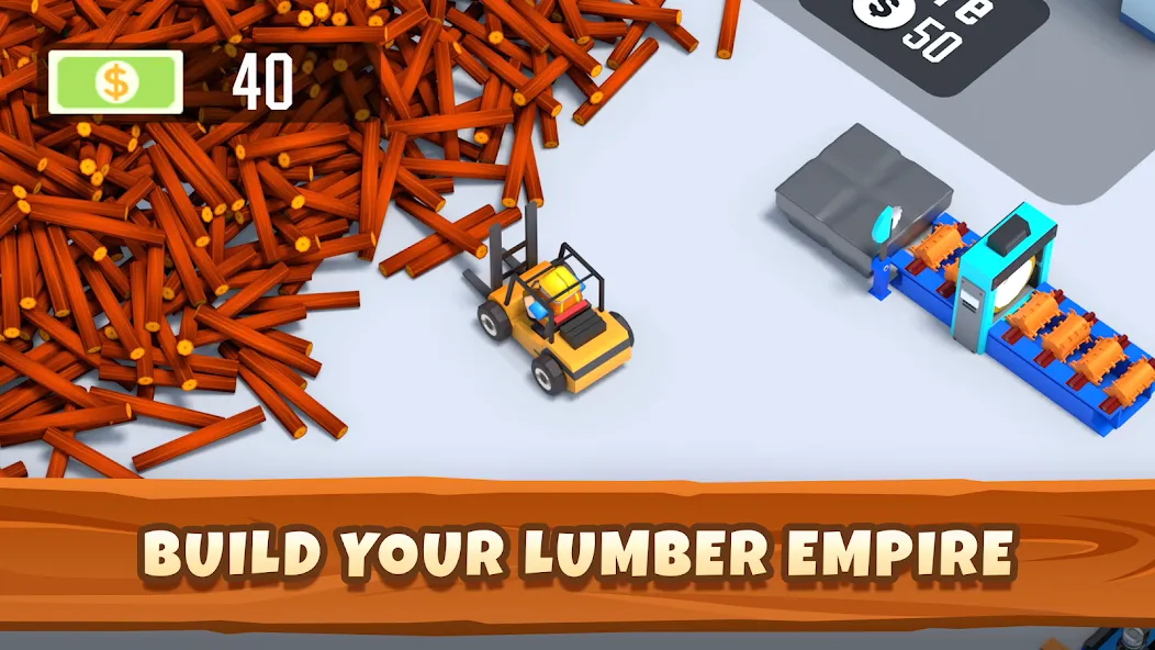 Взлом Idle Lumber — Bedrijfs Magnate (Айдл Ламбер)  [МОД Много монет] — последняя версия apk на Андроид screen 3