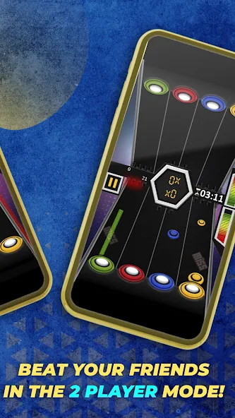 Взлом Guitar Hero Mobile: Music Game (Гитар Хиро Мобайл)  [МОД Mega Pack] — полная версия apk на Андроид screen 4