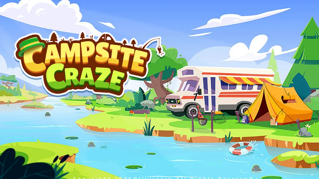 Взломанная Campsite Craze: Puzzle Merge (Кемпинговая Лихорадка)  [МОД Все открыто] — последняя версия apk на Андроид screen 1