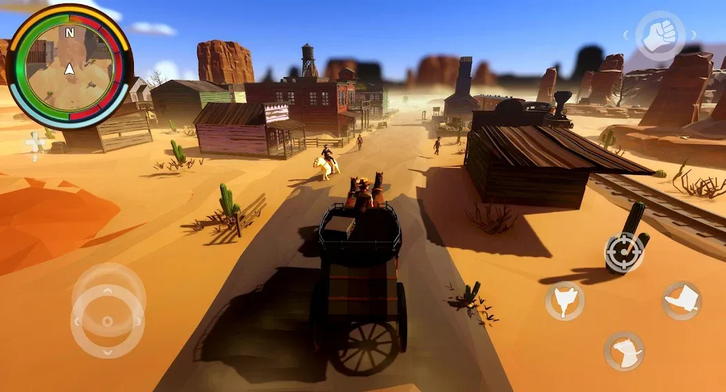 Взлом West Cowboy Western Polygon  [МОД Много монет] — стабильная версия apk на Андроид screen 4