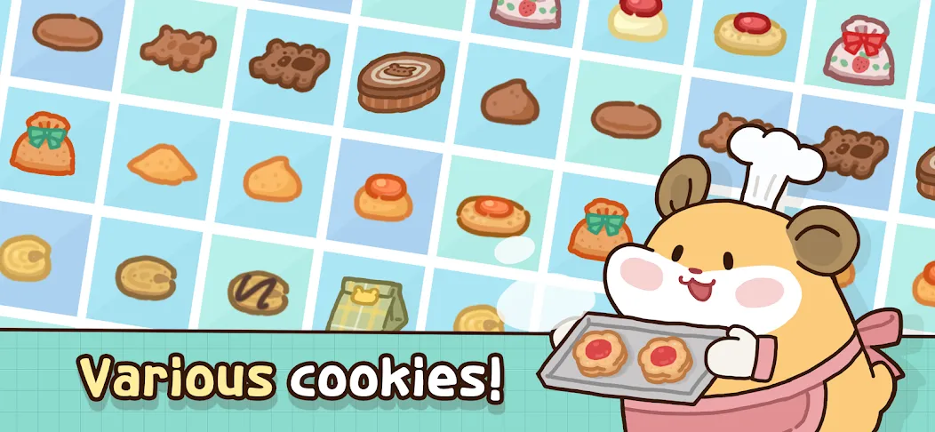 Скачать взломанную Hamster Cookie Factory  [МОД Mega Pack] — полная версия apk на Андроид screen 2