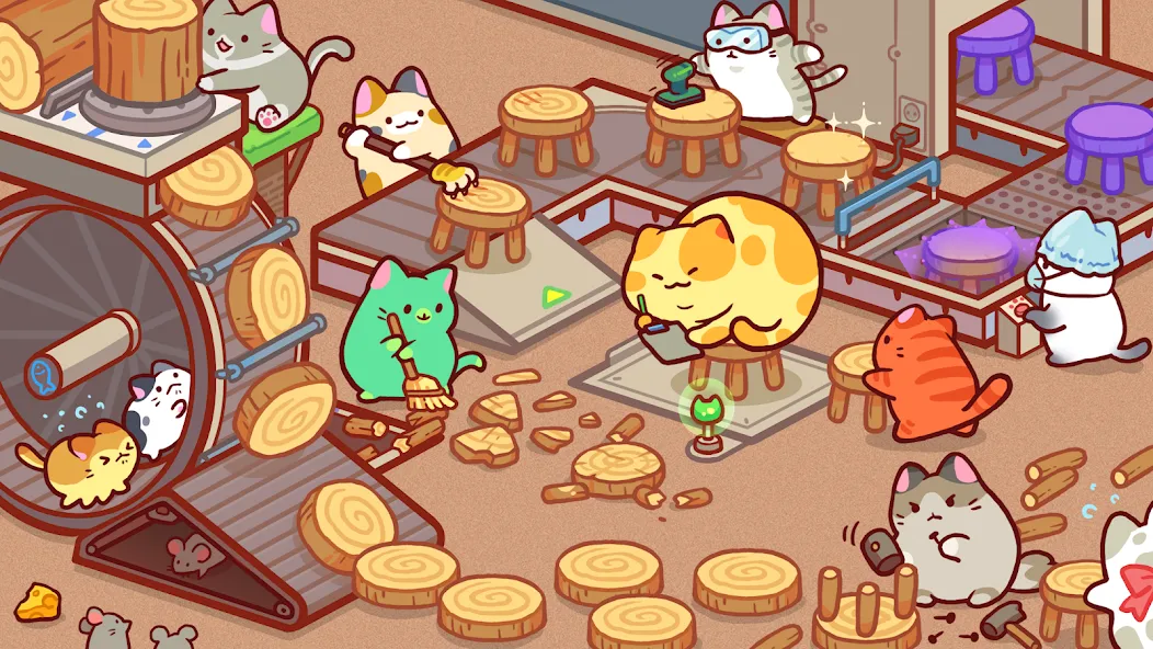 Взлом Kitty Cat Tycoon (Китти Кэт Тайкун)  [МОД Меню] — последняя версия apk на Андроид screen 1