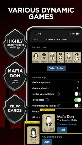 Скачать взломанную Mafia Online With Video Chat  [МОД Много денег] — стабильная версия apk на Андроид screen 4