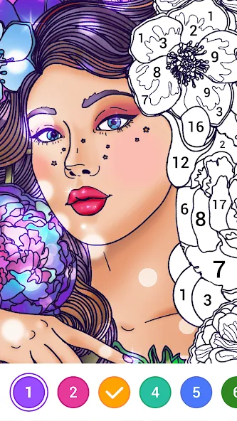 Скачать взломанную Magic Paint: Color by number (Магик Пейнт)  [МОД Бесконечные деньги] — последняя версия apk на Андроид screen 1