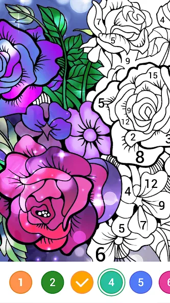 Скачать взломанную Magic Paint: Color by number (Магик Пейнт)  [МОД Бесконечные деньги] — последняя версия apk на Андроид screen 2