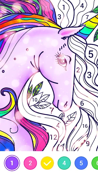 Скачать взломанную Magic Paint: Color by number (Магик Пейнт)  [МОД Бесконечные деньги] — последняя версия apk на Андроид screen 5