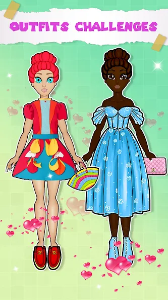 Взлом Paper Doll Dress up Games  [МОД Все открыто] — полная версия apk на Андроид screen 3