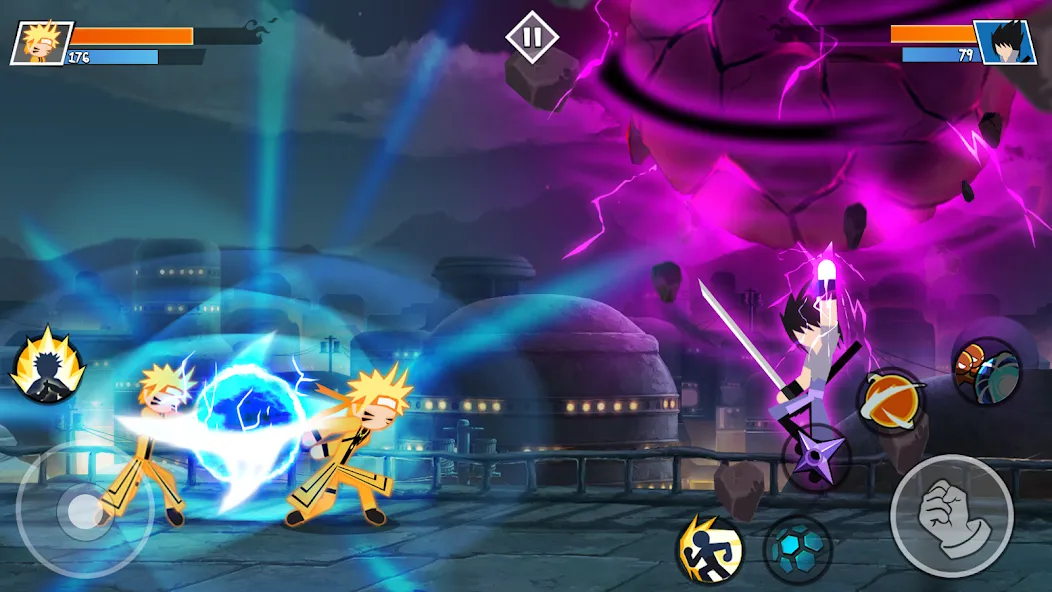 Взлом Stick Ninja Fight (Стикман Ниндзя Файт)  [МОД Unlocked] — стабильная версия apk на Андроид screen 1