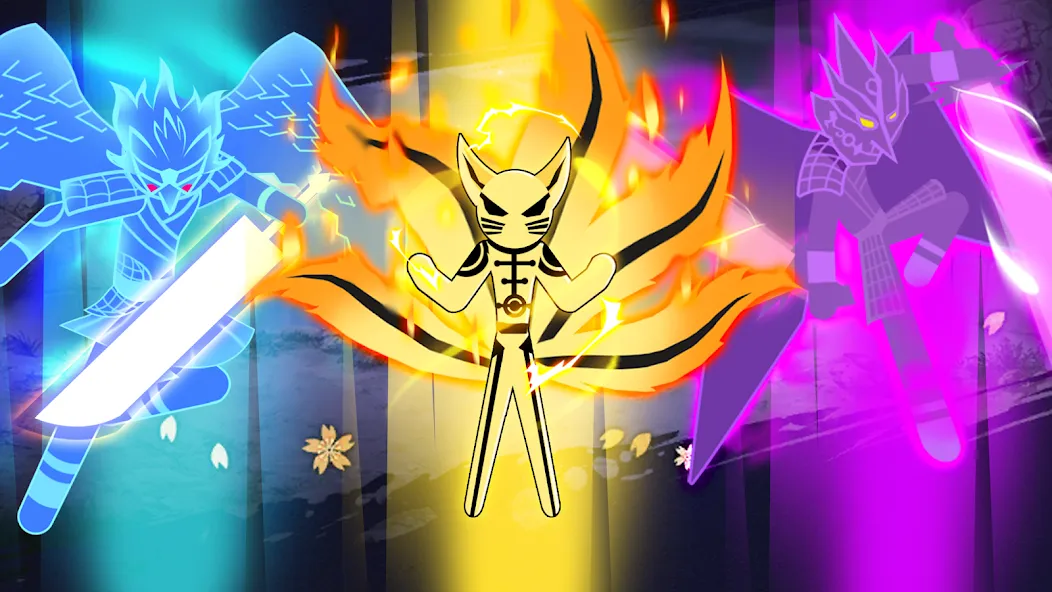 Взлом Stick Ninja Fight (Стикман Ниндзя Файт)  [МОД Unlocked] — стабильная версия apk на Андроид screen 3
