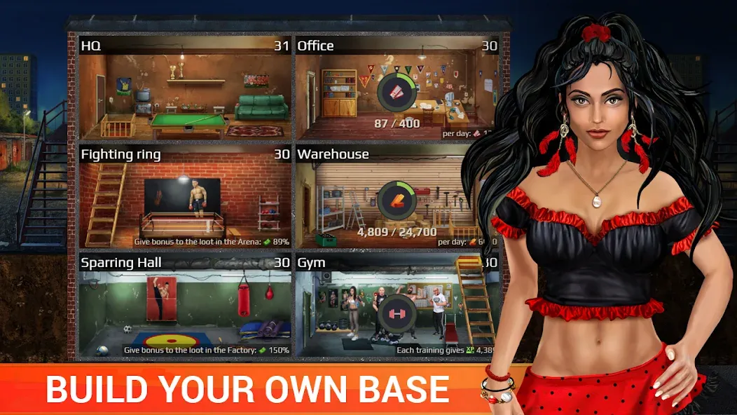 Взломанная Gang Wars (Фанварс)  [МОД Menu] — полная версия apk на Андроид screen 3