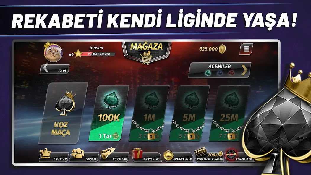 Скачать взлом Çanak Batak | Koz Maça | İhale  [МОД Unlimited Money] — стабильная версия apk на Андроид screen 4