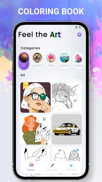 Скачать взлом Paint by numbers — Color book  [МОД Mega Pack] — стабильная версия apk на Андроид screen 1