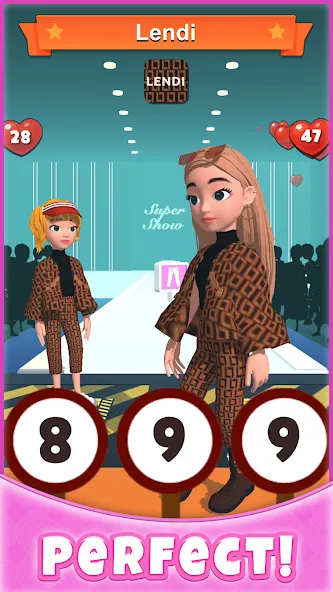 Скачать взлом Catwalk Battle — Dress up! (Кэтволк Баттл)  [МОД Много денег] — полная версия apk на Андроид screen 2