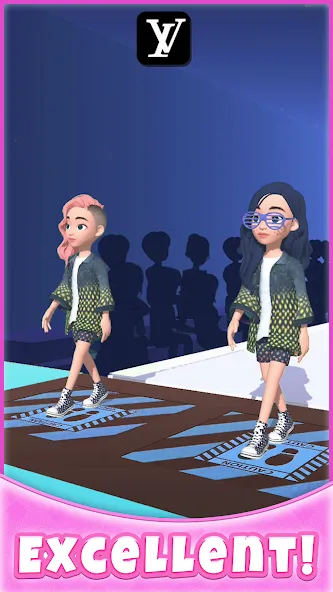 Скачать взлом Catwalk Battle — Dress up! (Кэтволк Баттл)  [МОД Много денег] — полная версия apk на Андроид screen 3