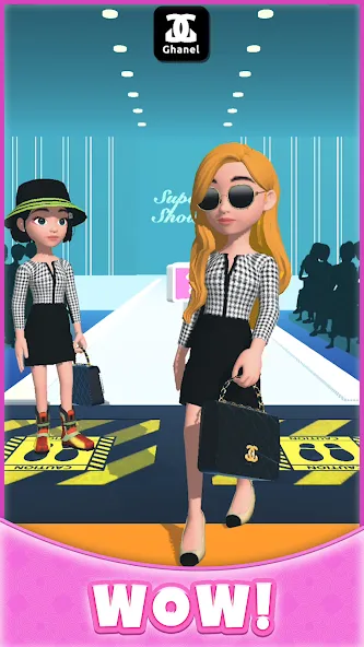 Скачать взлом Catwalk Battle — Dress up! (Кэтволк Баттл)  [МОД Много денег] — полная версия apk на Андроид screen 4