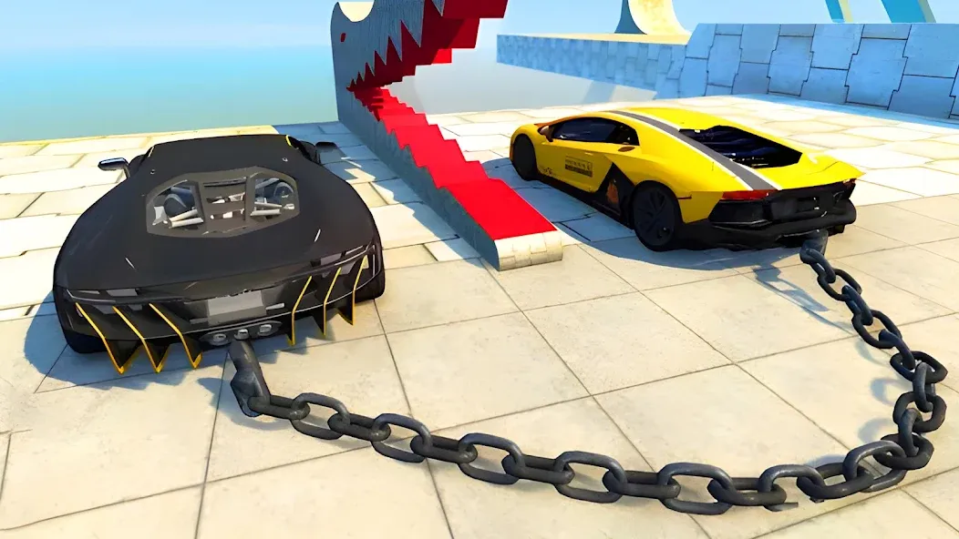 Скачать взломанную Stunt Car Crash (Стант Кар Краш)  [МОД Mega Pack] — последняя версия apk на Андроид screen 2