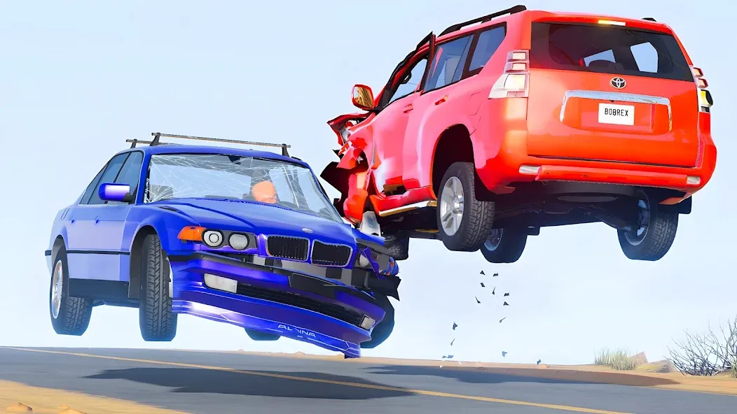 Скачать взломанную Stunt Car Crash (Стант Кар Краш)  [МОД Mega Pack] — последняя версия apk на Андроид screen 3