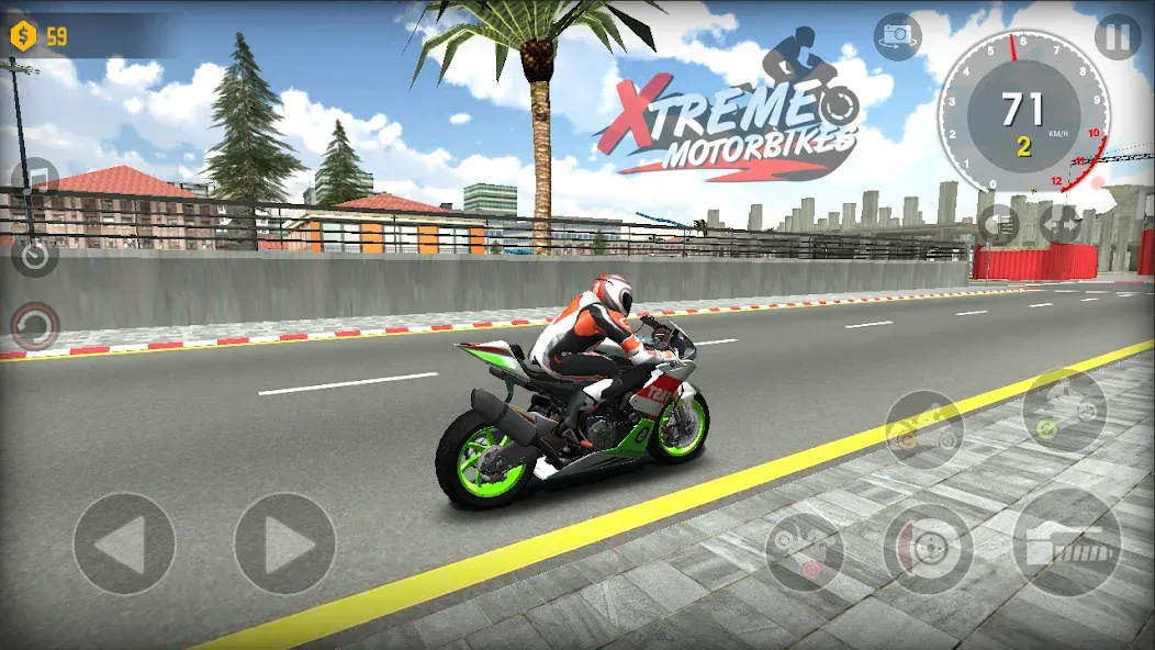 Скачать взломанную Xtreme Motorbikes (Экстрим моторбайкс)  [МОД Mega Pack] — последняя версия apk на Андроид screen 2