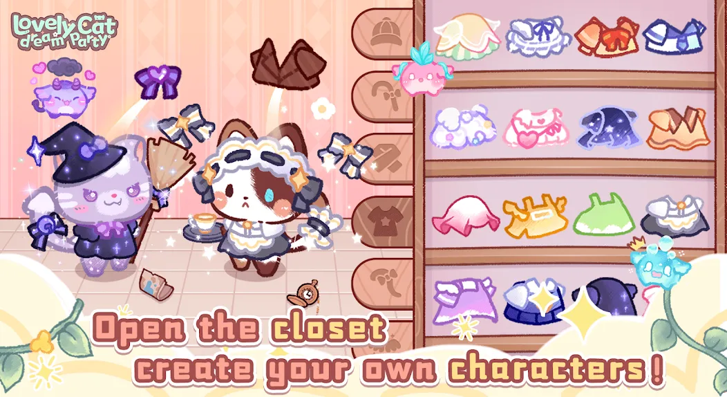 Взлом Lovely cat dream party (Лавли кэт дрим пати)  [МОД Много денег] — последняя версия apk на Андроид screen 1