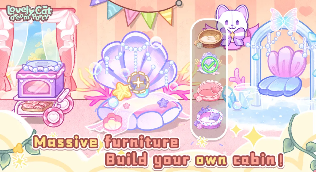 Взлом Lovely cat dream party (Лавли кэт дрим пати)  [МОД Много денег] — последняя версия apk на Андроид screen 3