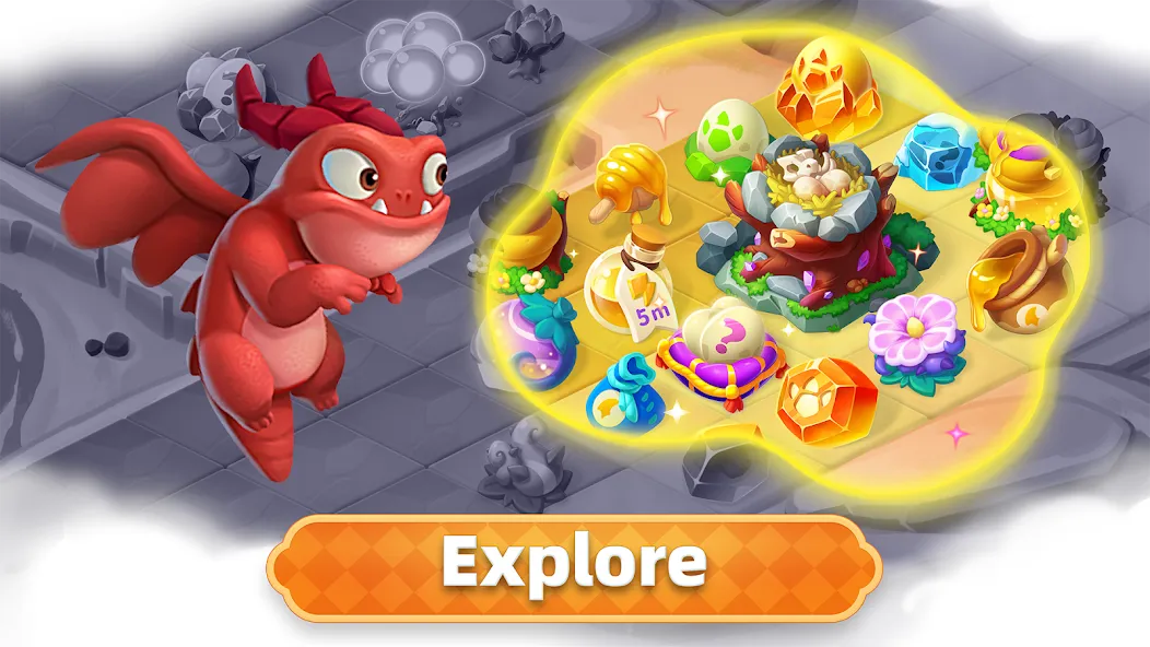 Скачать взломанную Merge Legends: Dragon Island (Мердж Легендс)  [МОД Unlocked] — последняя версия apk на Андроид screen 5