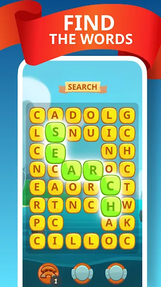 Скачать взлом Word Treasure Hunt  [МОД Много монет] — последняя версия apk на Андроид screen 1