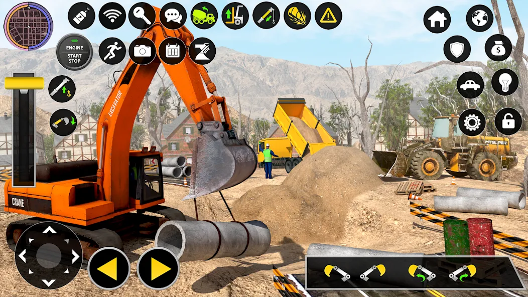 Взломанная Construction Excavator Game 3D  [МОД Unlocked] — полная версия apk на Андроид screen 1