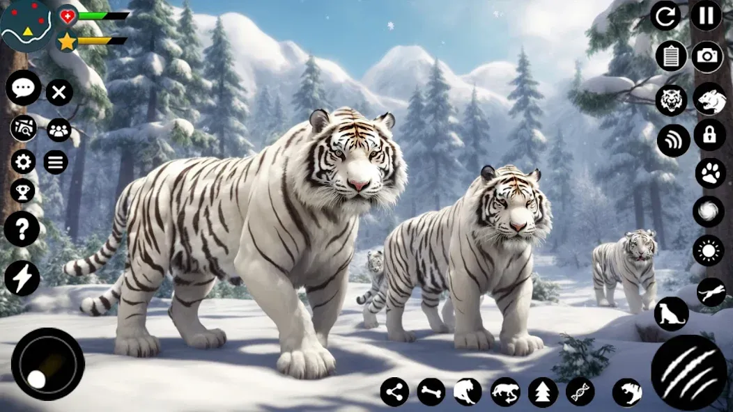 Скачать взломанную Arctic White Tiger Family Sim  [МОД Бесконечные монеты] — стабильная версия apk на Андроид screen 3