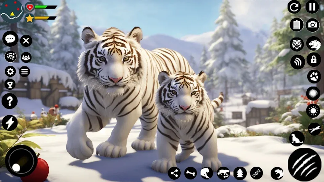 Скачать взломанную Arctic White Tiger Family Sim  [МОД Бесконечные монеты] — стабильная версия apk на Андроид screen 5