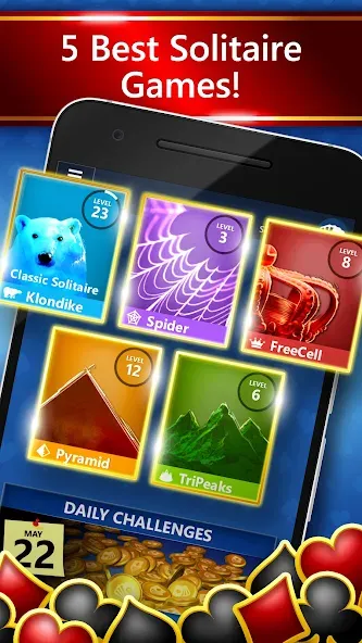 Скачать взлом Microsoft Solitaire Collection (Майкрософт Солитер Коллекшн)  [МОД Menu] — стабильная версия apk на Андроид screen 1