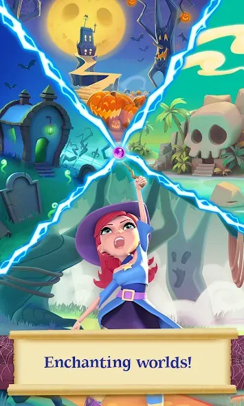 Взломанная Bubble Witch 2 Saga (Бабл Витч 2 Сага)  [МОД Много монет] — последняя версия apk на Андроид screen 3