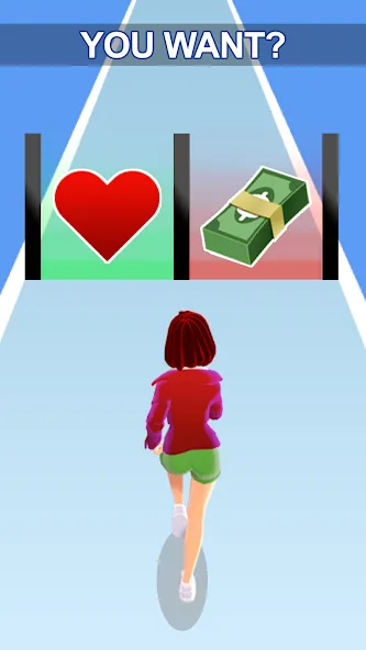 Скачать взлом Girl Run 3D — Fun Running Game (девушка бежит)  [МОД Бесконечные деньги] — последняя версия apk на Андроид screen 1