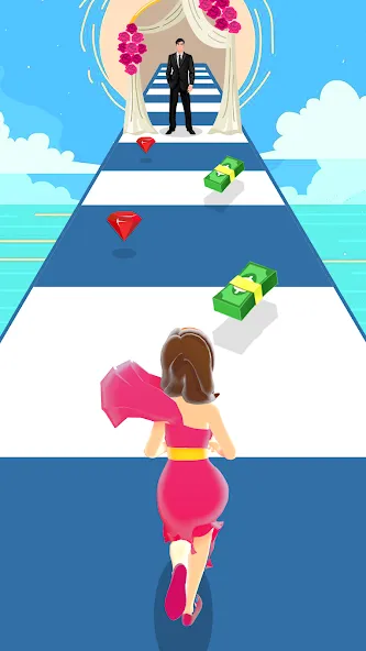 Скачать взлом Girl Run 3D — Fun Running Game (девушка бежит)  [МОД Бесконечные деньги] — последняя версия apk на Андроид screen 4