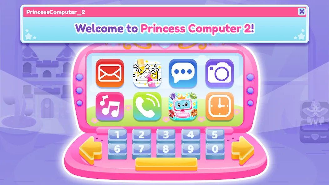 Взлом Princess Computer 2 Girl Games  [МОД Много монет] — последняя версия apk на Андроид screen 1