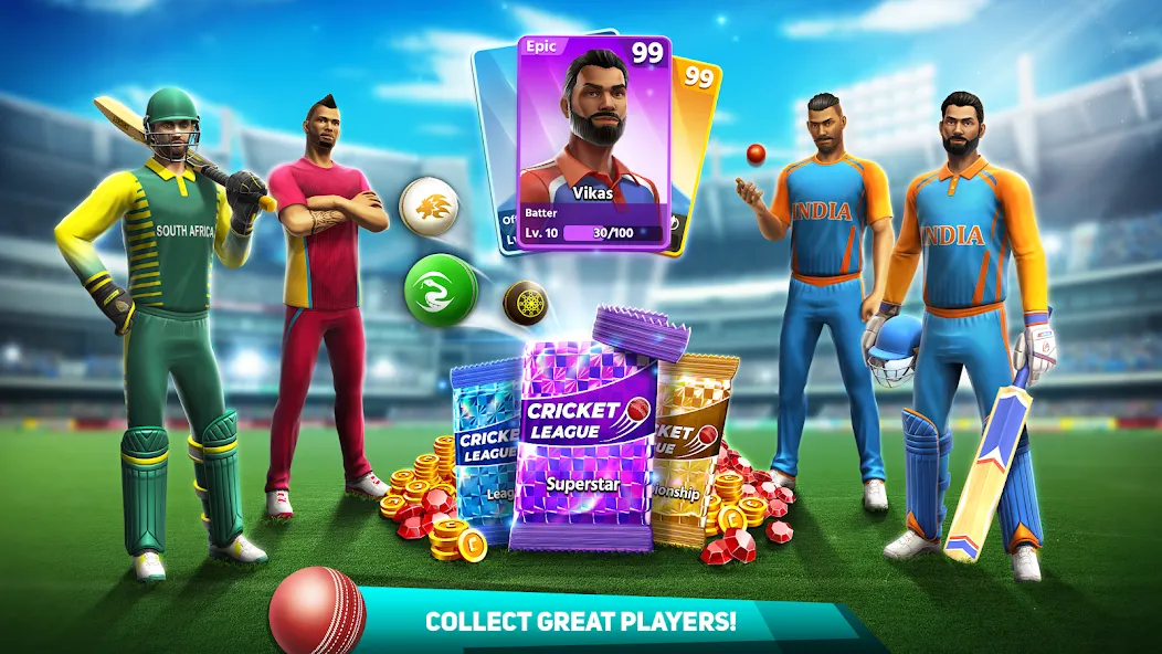 Взломанная Cricket League (Крикет Лига)  [МОД Все открыто] — последняя версия apk на Андроид screen 4