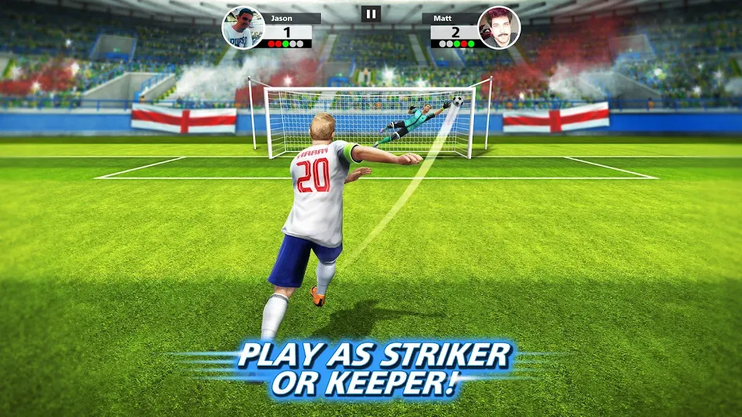 Взломанная Football Strike: Online Soccer (Футбольный забастовка)  [МОД Много монет] — полная версия apk на Андроид screen 1