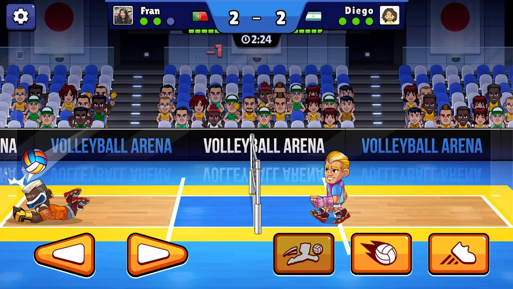 Скачать взлом Volleyball Arena: Spike Hard (Волейбольная арена)  [МОД Бесконечные деньги] — полная версия apk на Андроид screen 1