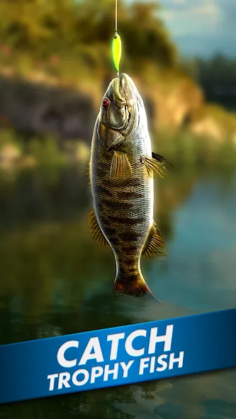 Взломанная Ultimate Fishing! Fish Game  [МОД Unlimited Money] — полная версия apk на Андроид screen 1